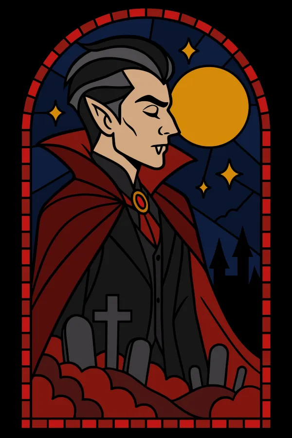 Stained Glass - Vampire - Male Version