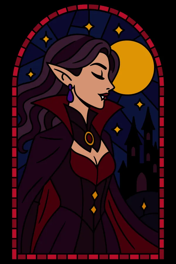 Vitrail - Vampire - Version féminine