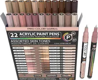 Tooli-Art - Feutres de peinture acrylique (0,7 mm à 3 mm)