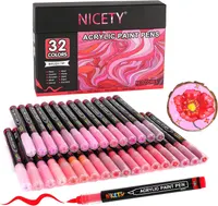 NICETY 32 Couleurs Feutres Acryliques