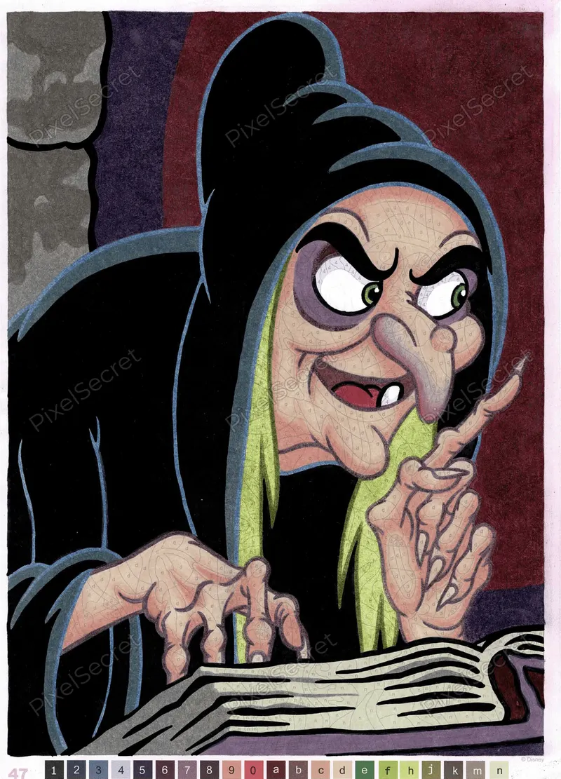 Coloriage mystère colorié par Usako - tome 11 Disney Grands Classiques