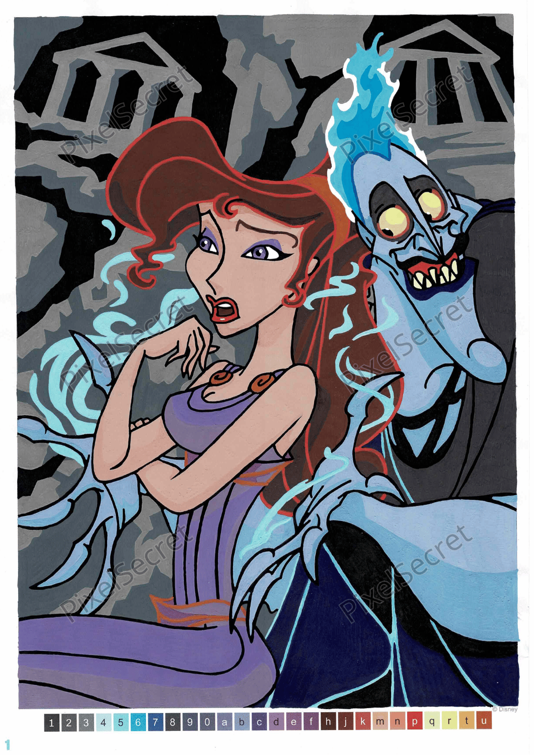 Mystery coloring page colored by Usako