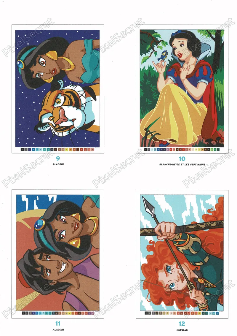 Page de solution 2 (Princesses)