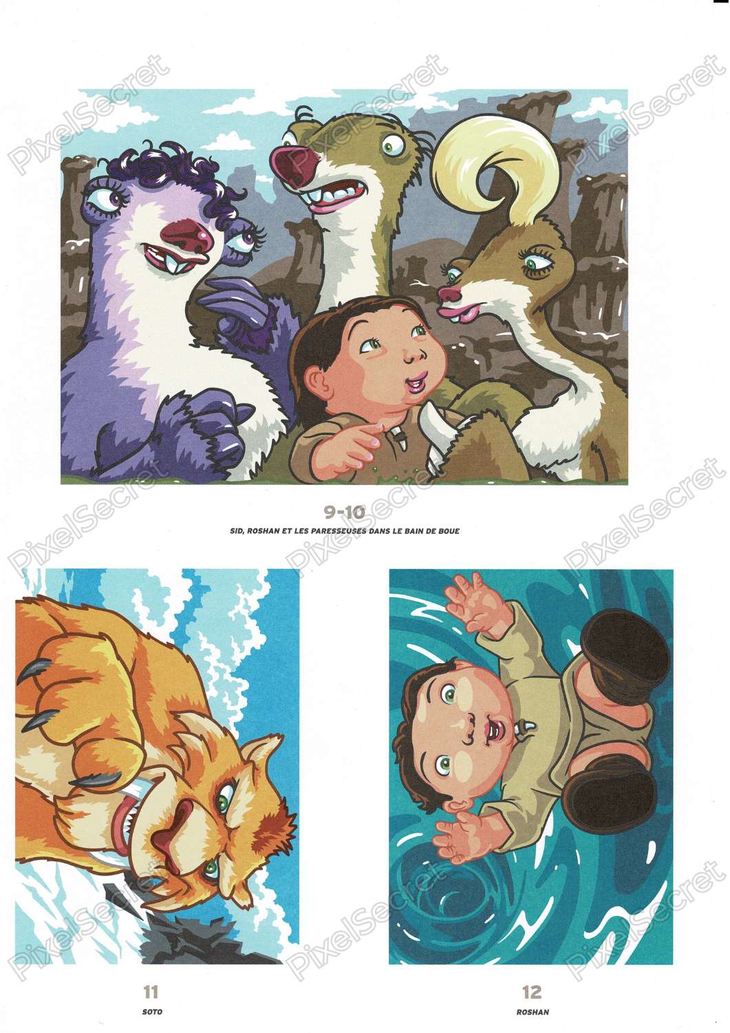 Ice Age mystery coloring solution page