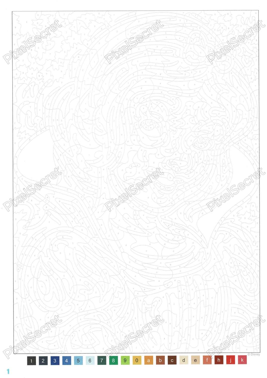 Exemple de portrait dans le livre Spécial Portraits Disney