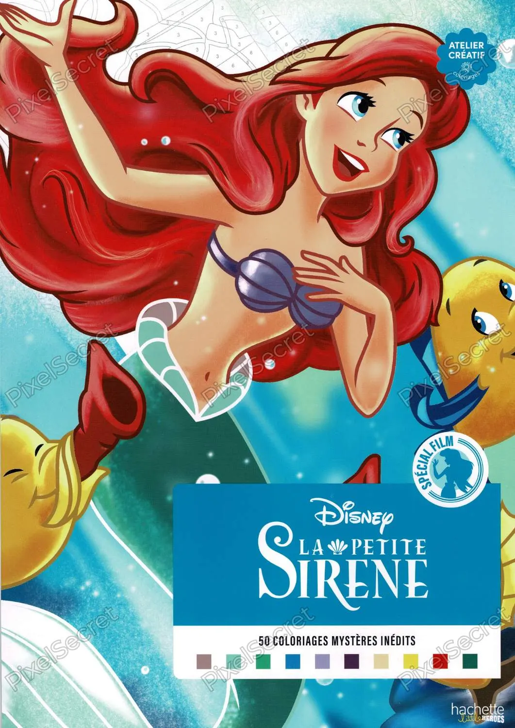 Couverture du livre Coloriages Mystères Disney - La Petite Sirène