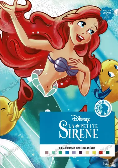 Couverture du livre Coloriages Mystères Disney - La Petite Sirène