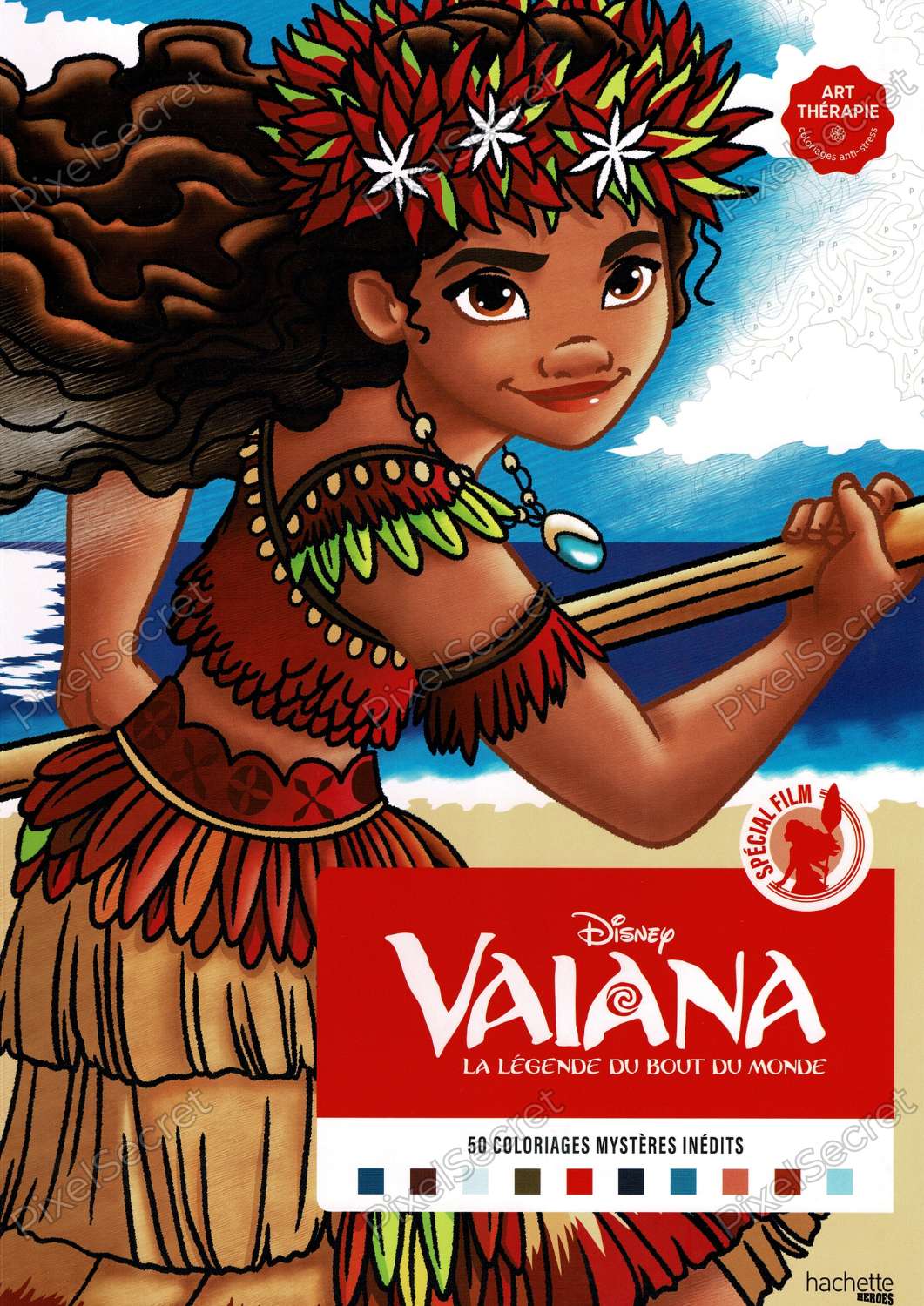 Couverture du livre de Coloriages Mystères Disney - Vaiana