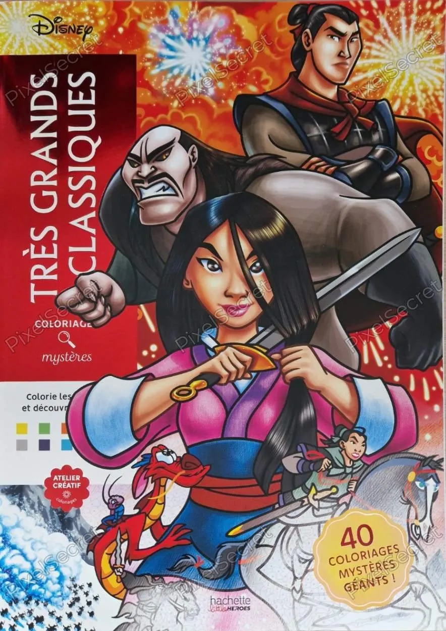 Couverture du livre Coloriages Mystères Disney - Très Grands Classiques