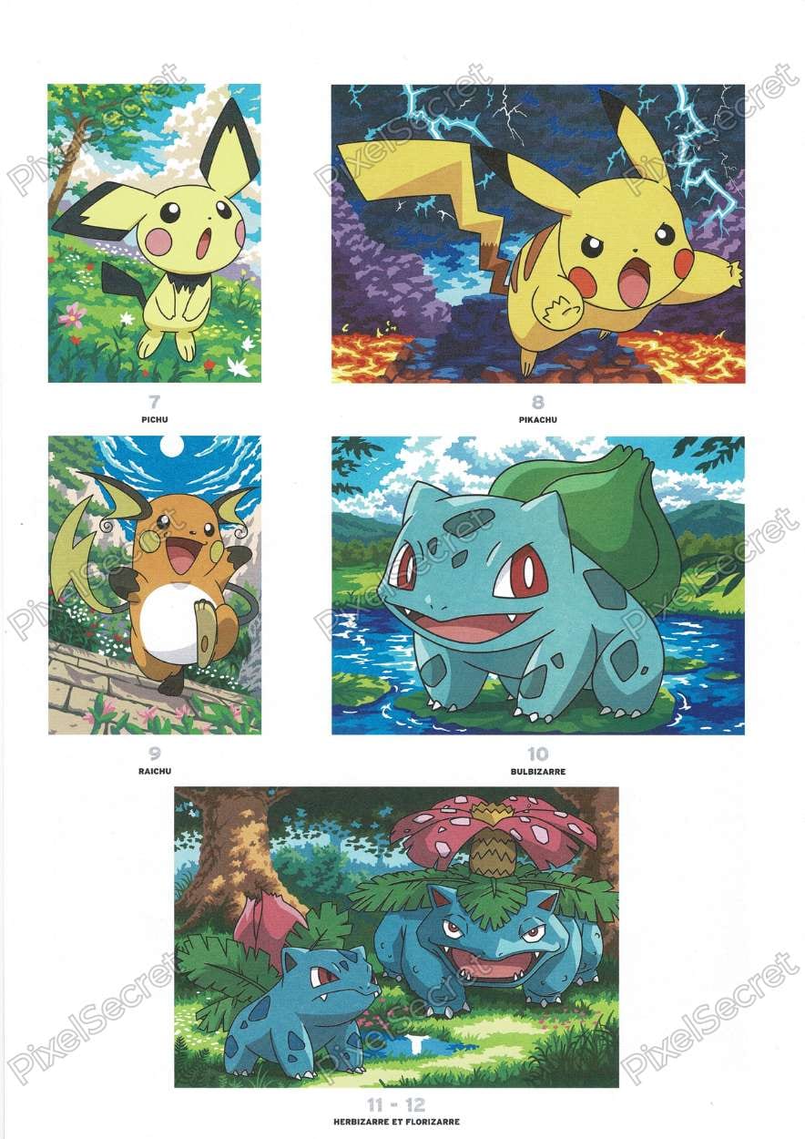 Page de solution du livre Coloriages Mystères Pokémon (2)