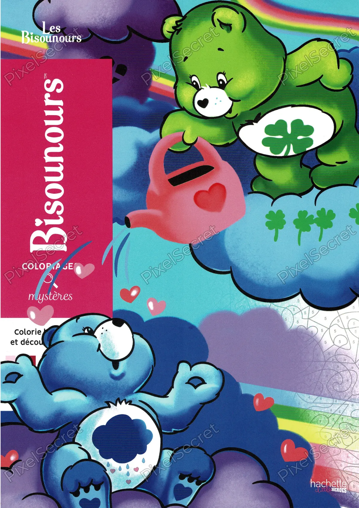 Couverture du livre de Coloriages Mystères - Les Bisounours