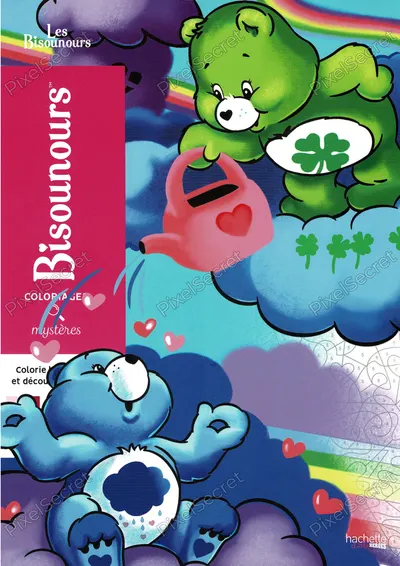 Couverture du livre de Coloriages Mystères - Les Bisounours