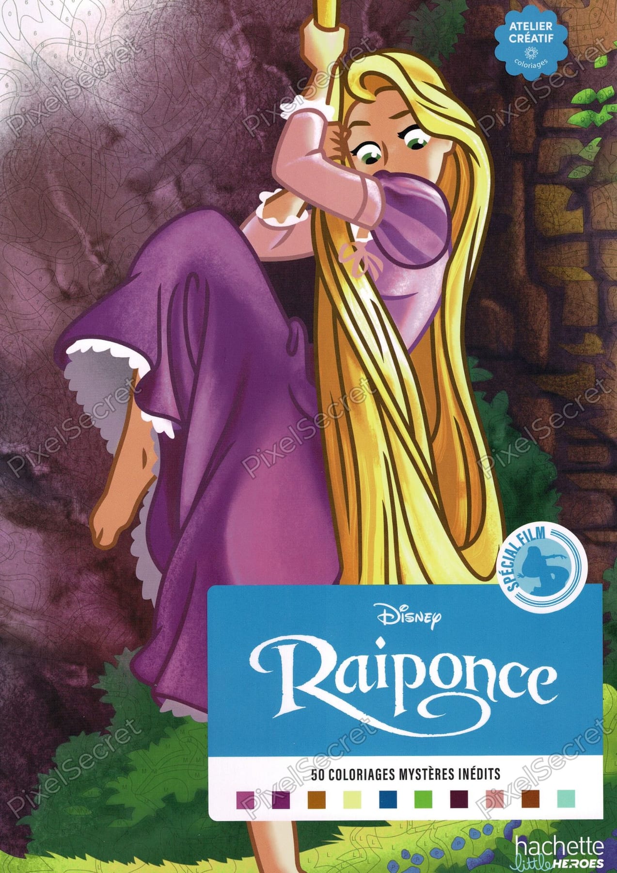 Couverture - Coloriages Mystères Disney - Raiponce