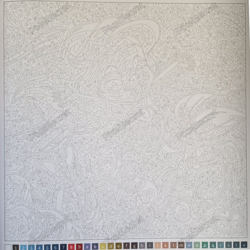 Exemple de coloriage mystère Disney Petites Poupées (1)