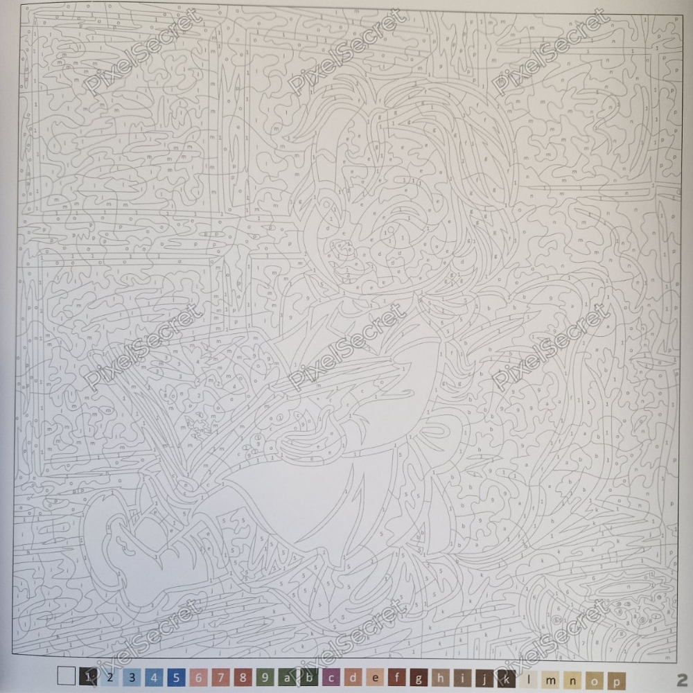 Exemple de coloriage mystère Disney Petites Poupées (2)