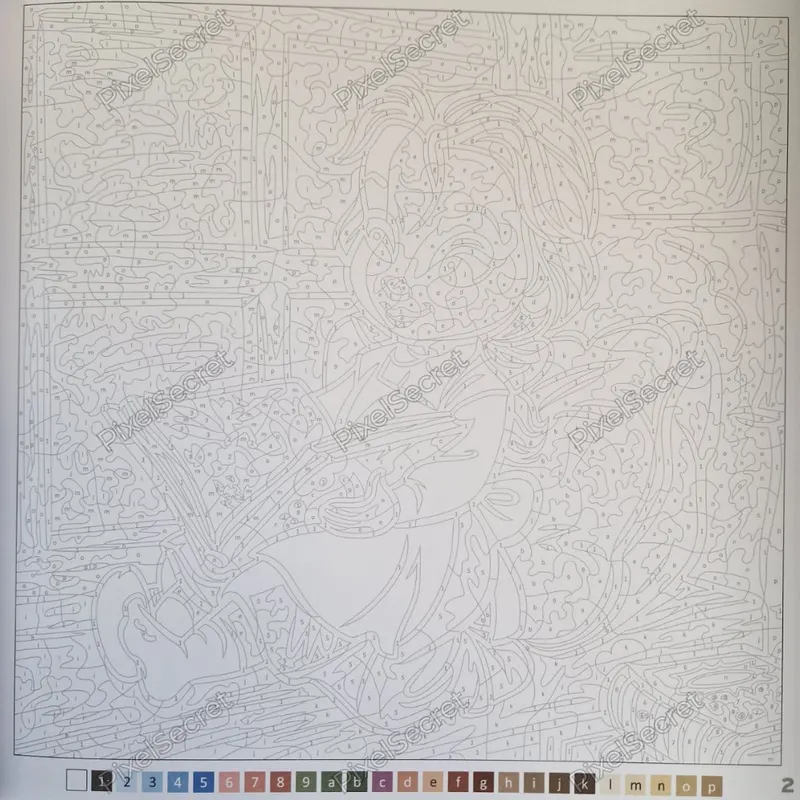Exemple de coloriage mystère Disney Petites Poupées (2)