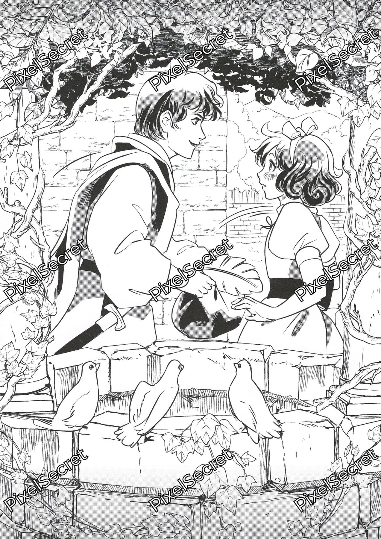 Exemple de coloriage Disney Manga (1)