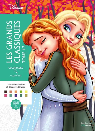 Couverture - Coloriages mystères Disney - Grands classiques Tome 13