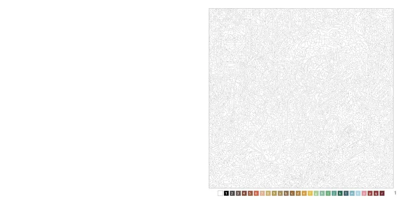 Sample 1 of a blank mystery design from the Disney Baby Animals book by Sophie Marie