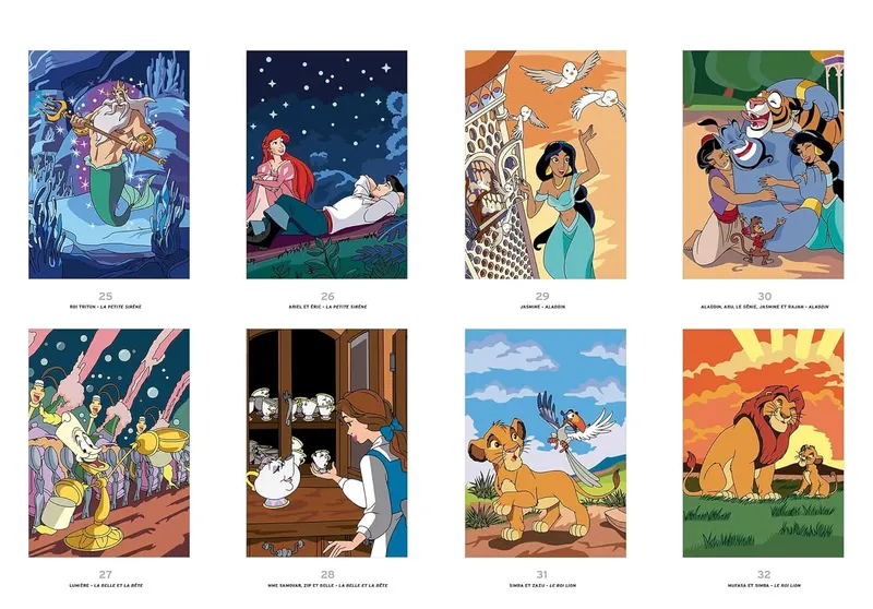 First solution page from the Grand Classics Volume 2 Disney book, final coloring result