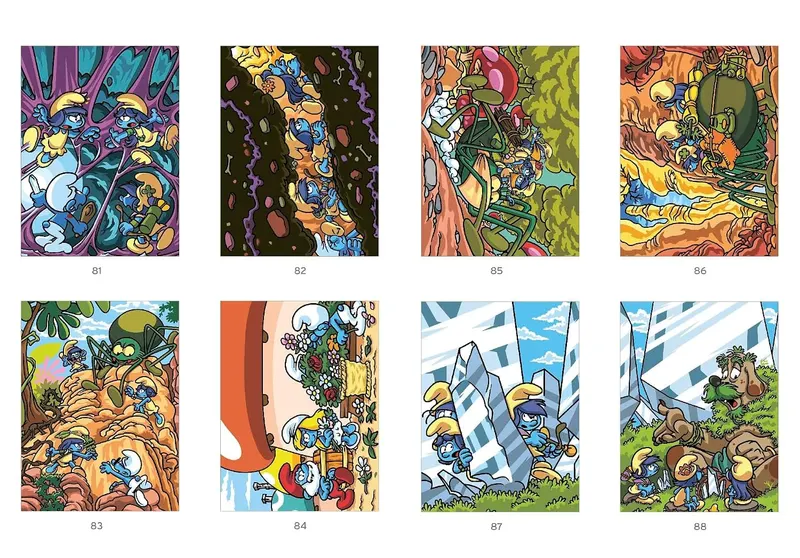 Pages de solutions des Coloriages mystères Les Schtroumpfs Tome 2 (3)