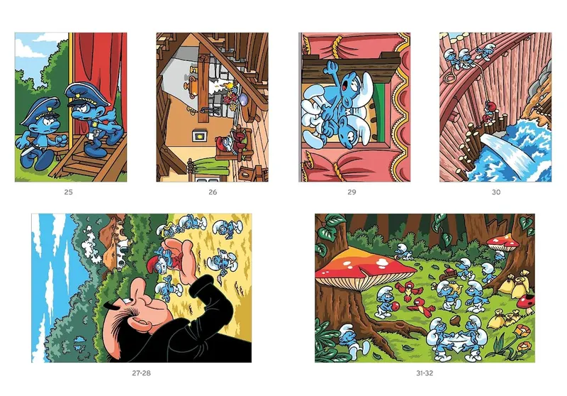Pages de solutions des Coloriages mystères Les Schtroumpfs Tome 2 (2)