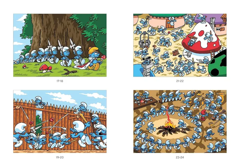 Pages de solutions des Coloriages mystères Les Schtroumpfs Tome 2 (1)