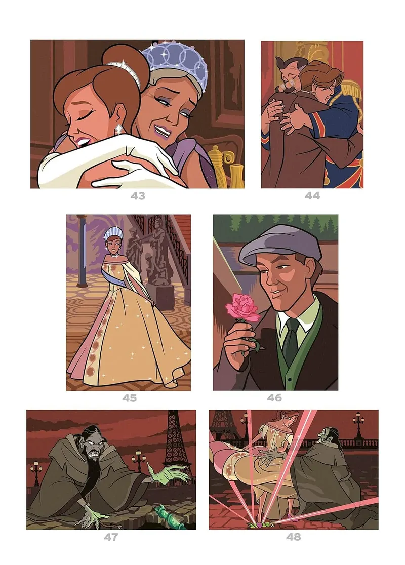 Pages de solutions du livre de coloriage mystère Anastasia