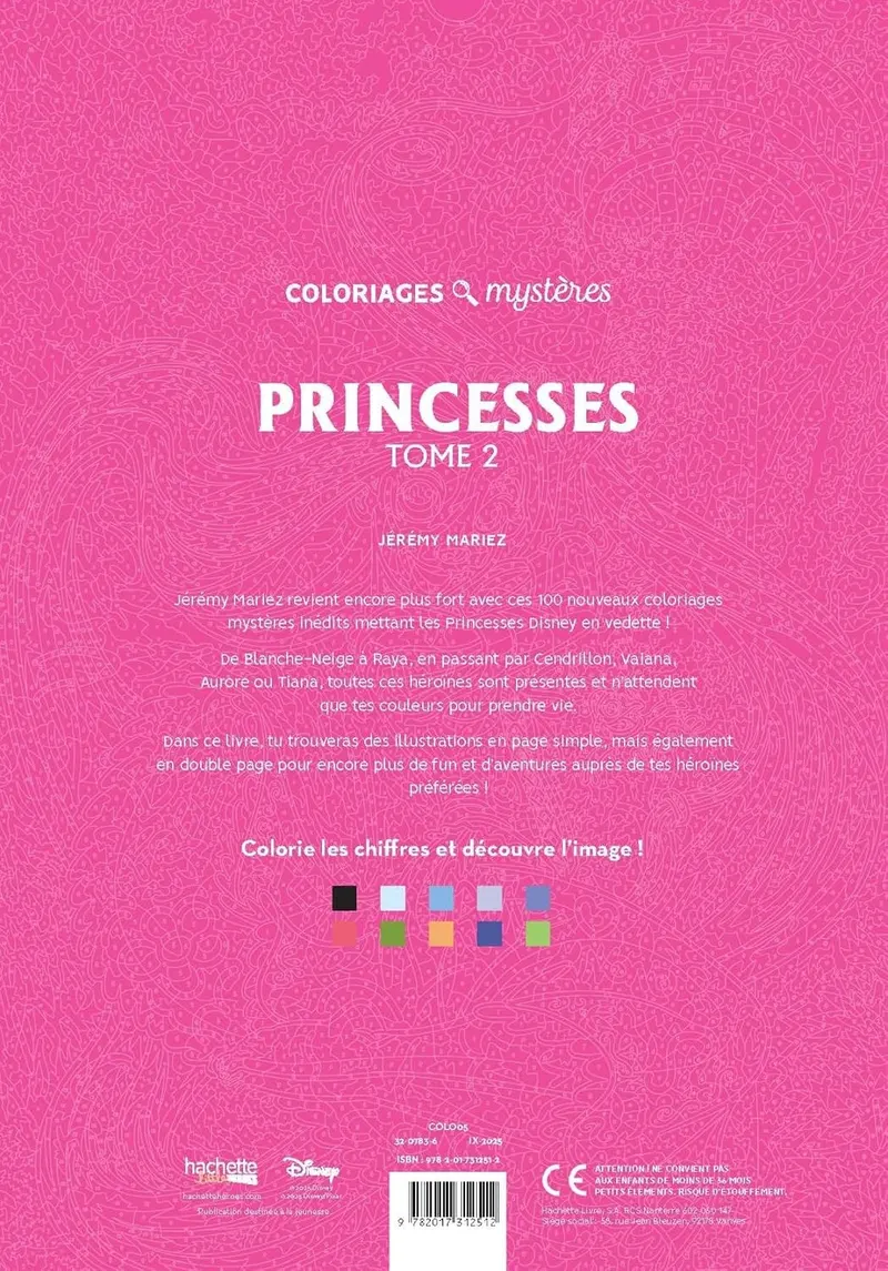 Quatrième de couverture du tome 2 Princesses de Hachette Heroes