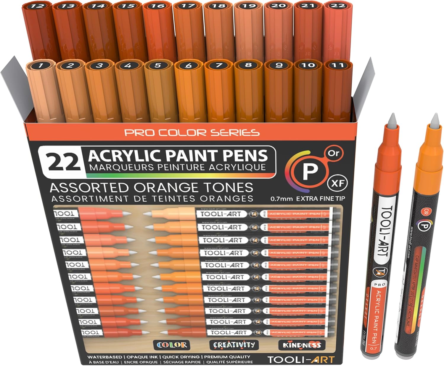 Marqueurs de peinture acrylique - Orange