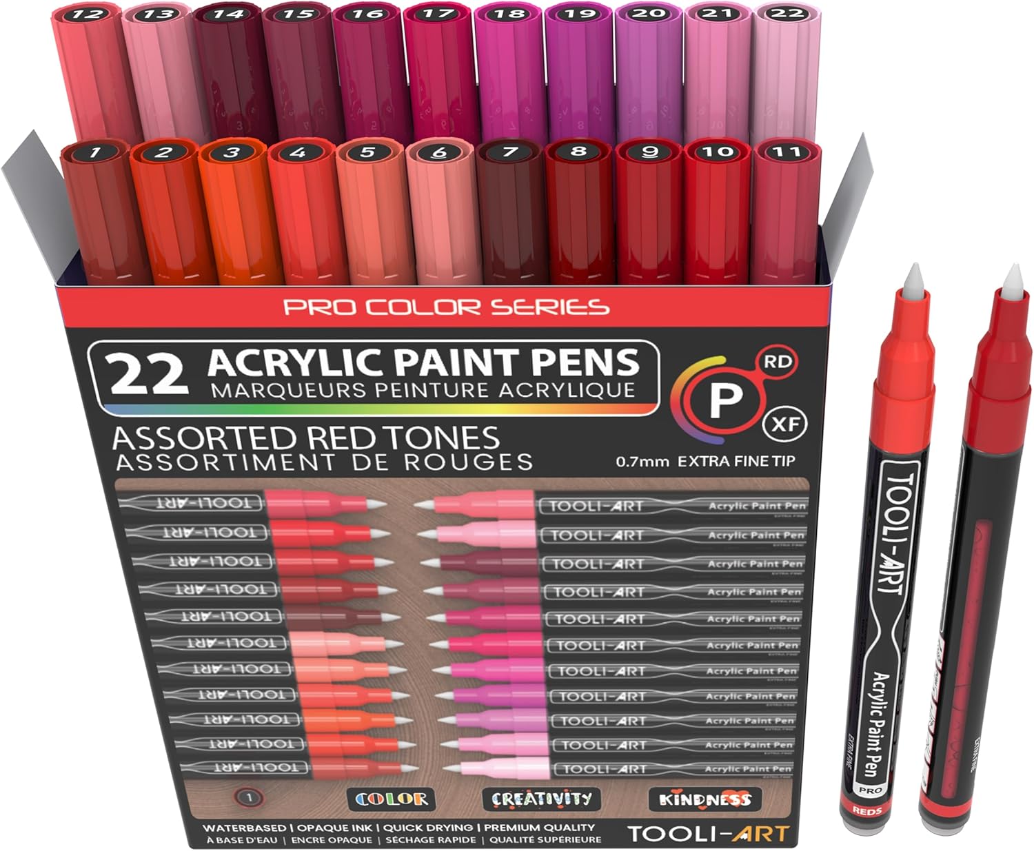 Marqueurs de peinture acrylique - Rouge
