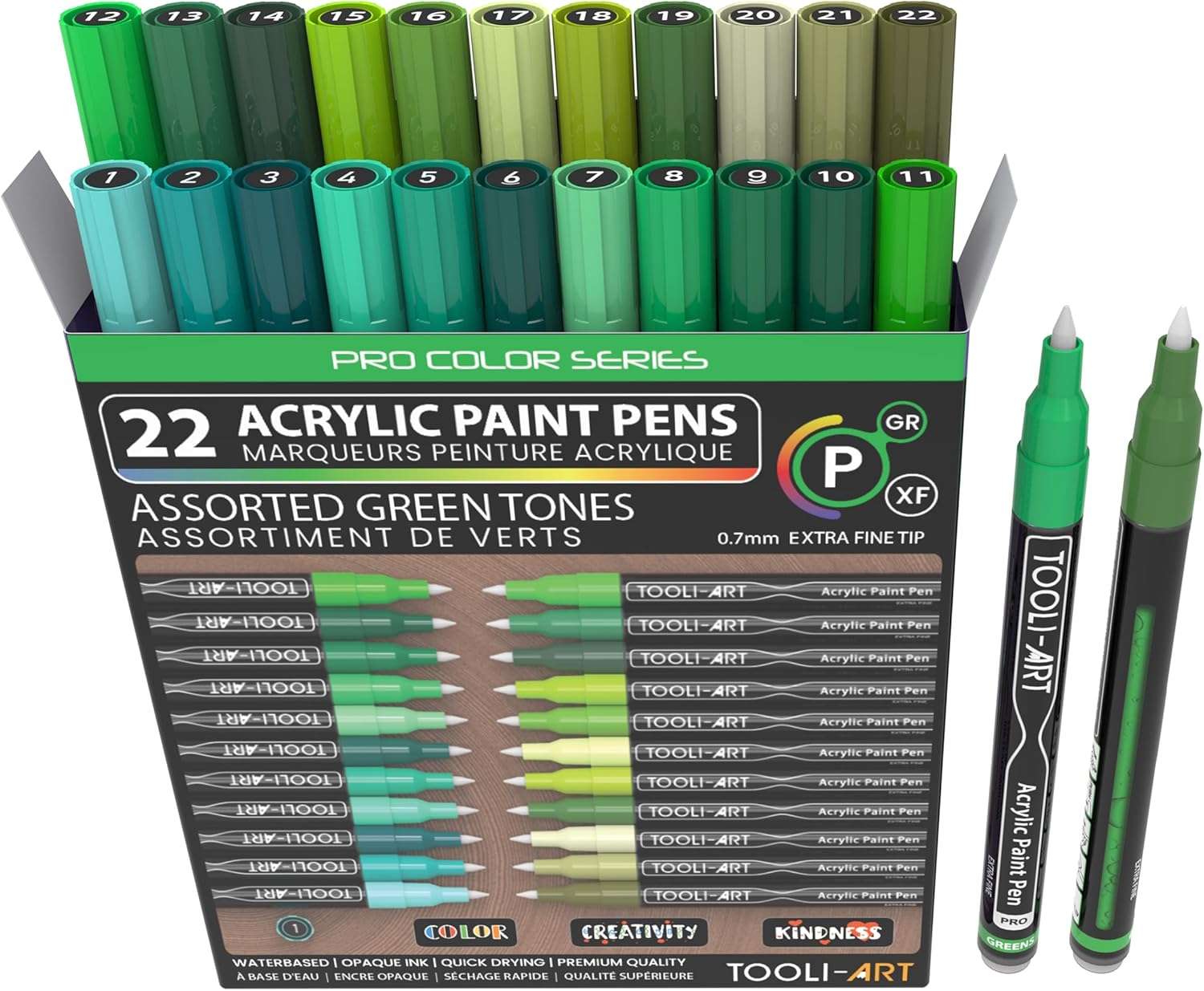 Marqueurs de peinture acrylique - Vert