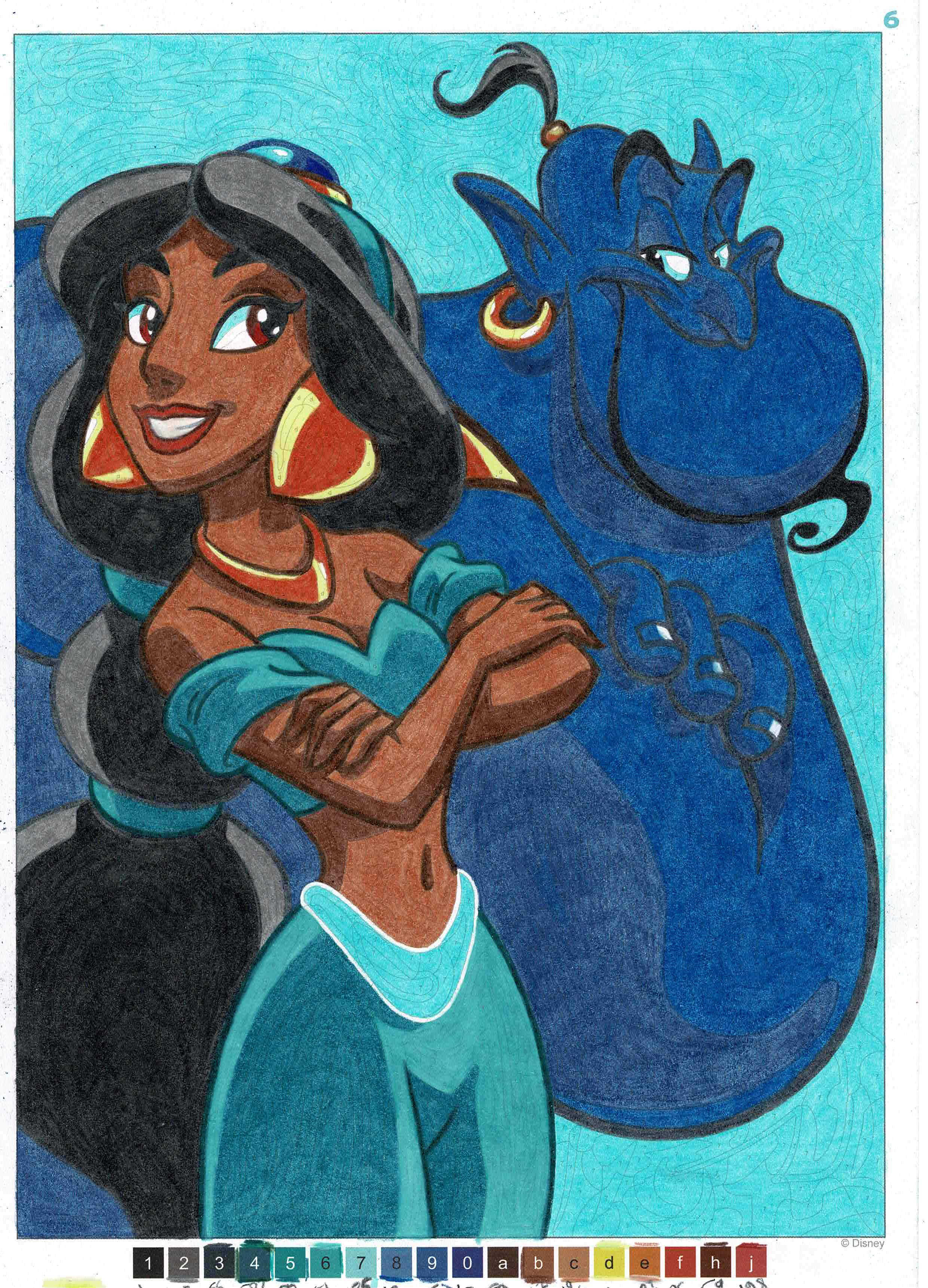 Coloriage réalisé par Usako avec les Faber-Castell Black Edition