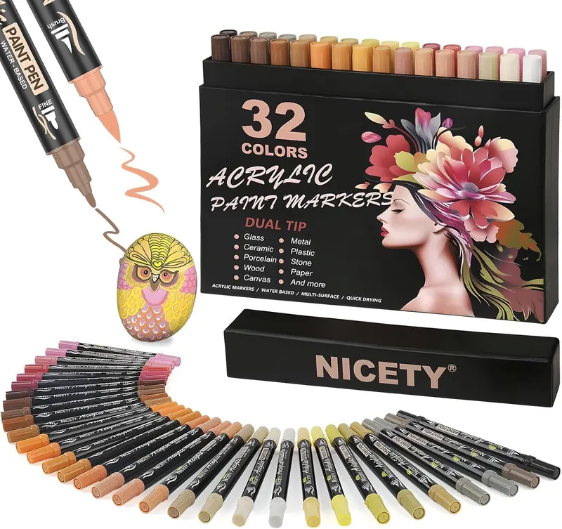 NICETY 30 feutres 0.7mm jaune
