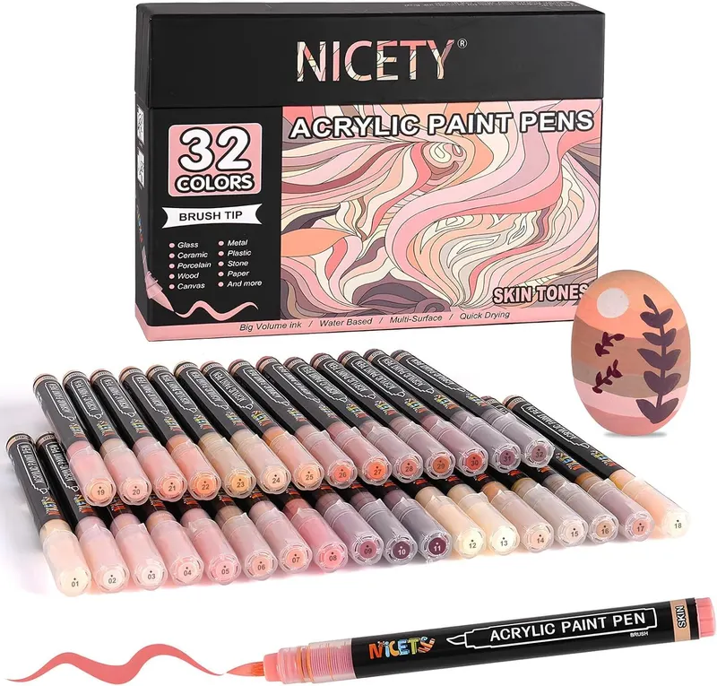 NICETY 32 feutres pinceau skin tones