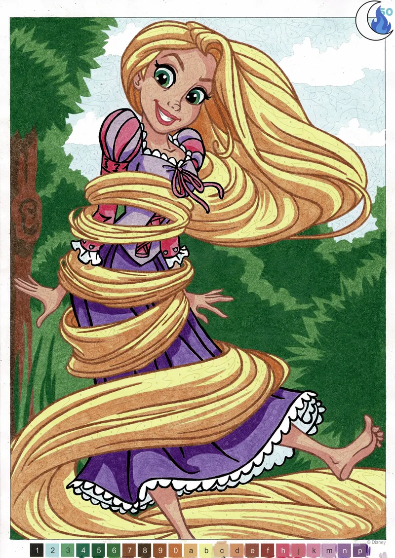 Coloriage mystère Disney réalisé aux crayons Prismacolor Premier (2)