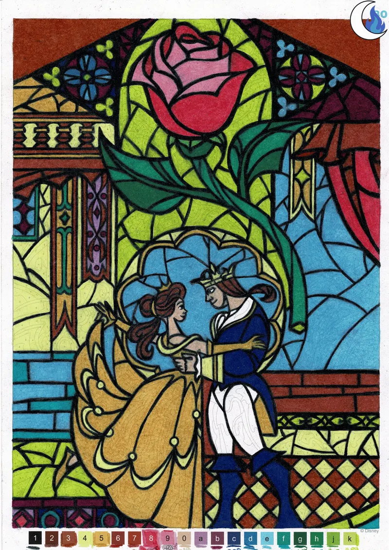 Coloriage mystère Disney réalisé aux crayons Prismacolor Premier (4)