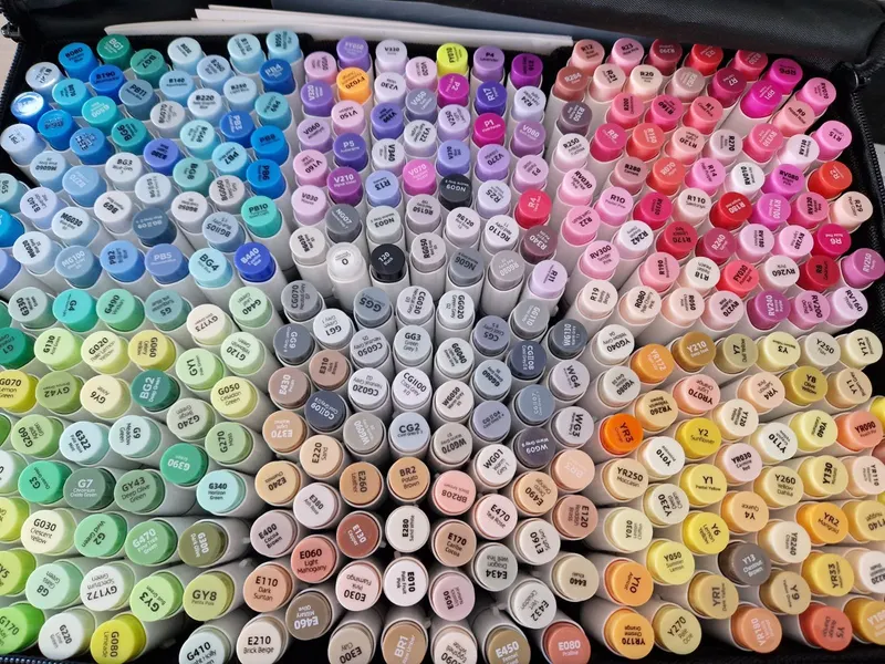 Vue de dessus des capuchons Ohuhu Honolulu B avec les codes couleur et les noms
